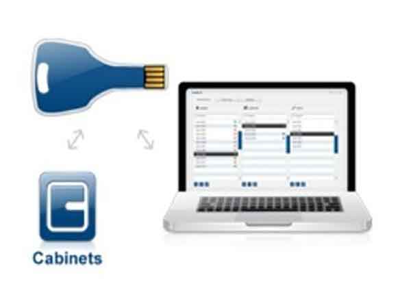 Best-KeyWin-Light-USB- Woman selects a key from a Key Box System
