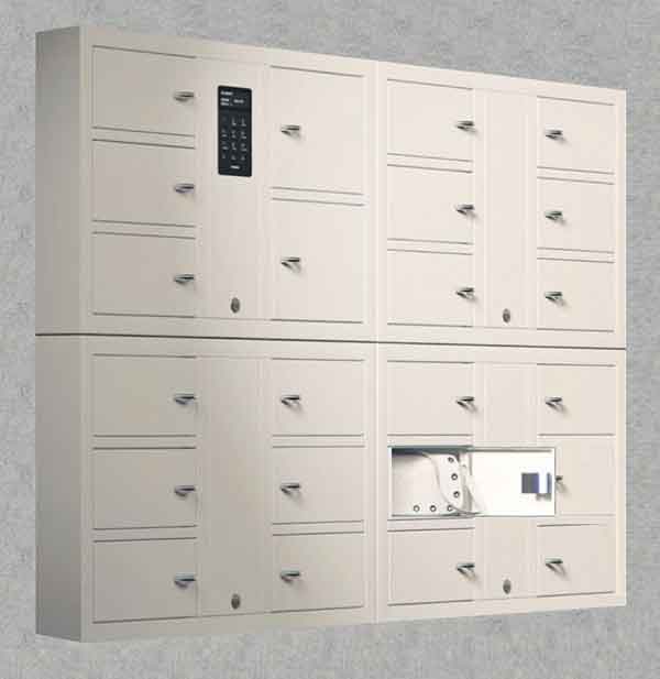 Key-Box-7000-s---7000-SC-sereis- Woman selects a key from a Key Box System