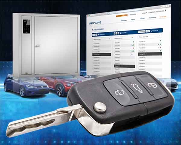 automotive-dealership-key-management-systems-600px-1 Woman selects a key from a Key Box System