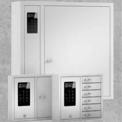 key-box-budget-series-key-management-systems Woman selects a key from a Key Box System