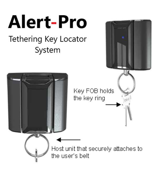 new_alert-pro_rf_key_exit_alert_system12 Woman selects a key from a Key Box System